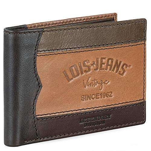 Lois - Carteras para Hombre de Piel - Cartera Hombre con Monedero y múltiples Compartimentos, billeteras y monederos