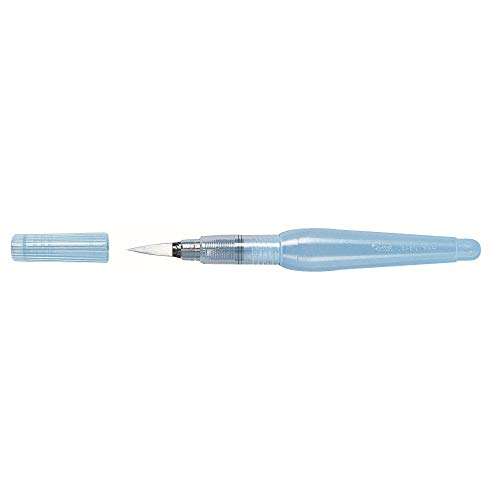 Pentel Arts - Pluma estilográfica (punta larga), color azul claro/Multicolor, Grueso