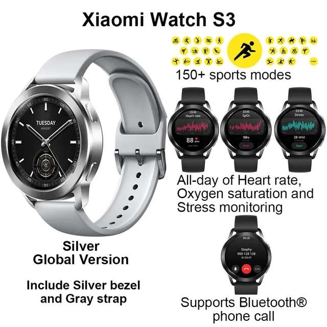Xiaomi Watch S3 Reloj Inteligente, 1.43" AMOLED