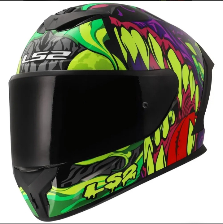CASCO LS2 FF820 RAPID III LYCANT - VERDE / LILA - Tallas: S, M, L, y XL