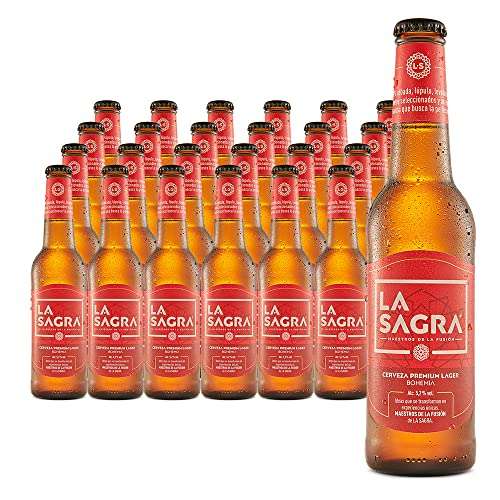 Oferta del día: La Sagra Bohemia Cerveza Lager estilo Pilsener - pack 24 botellas x 330 ml - Total: 7920 ml