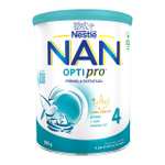 3x Nestlé NAN OPTIPRO 4 Leche de crecimiento en polvo, bote de 800g