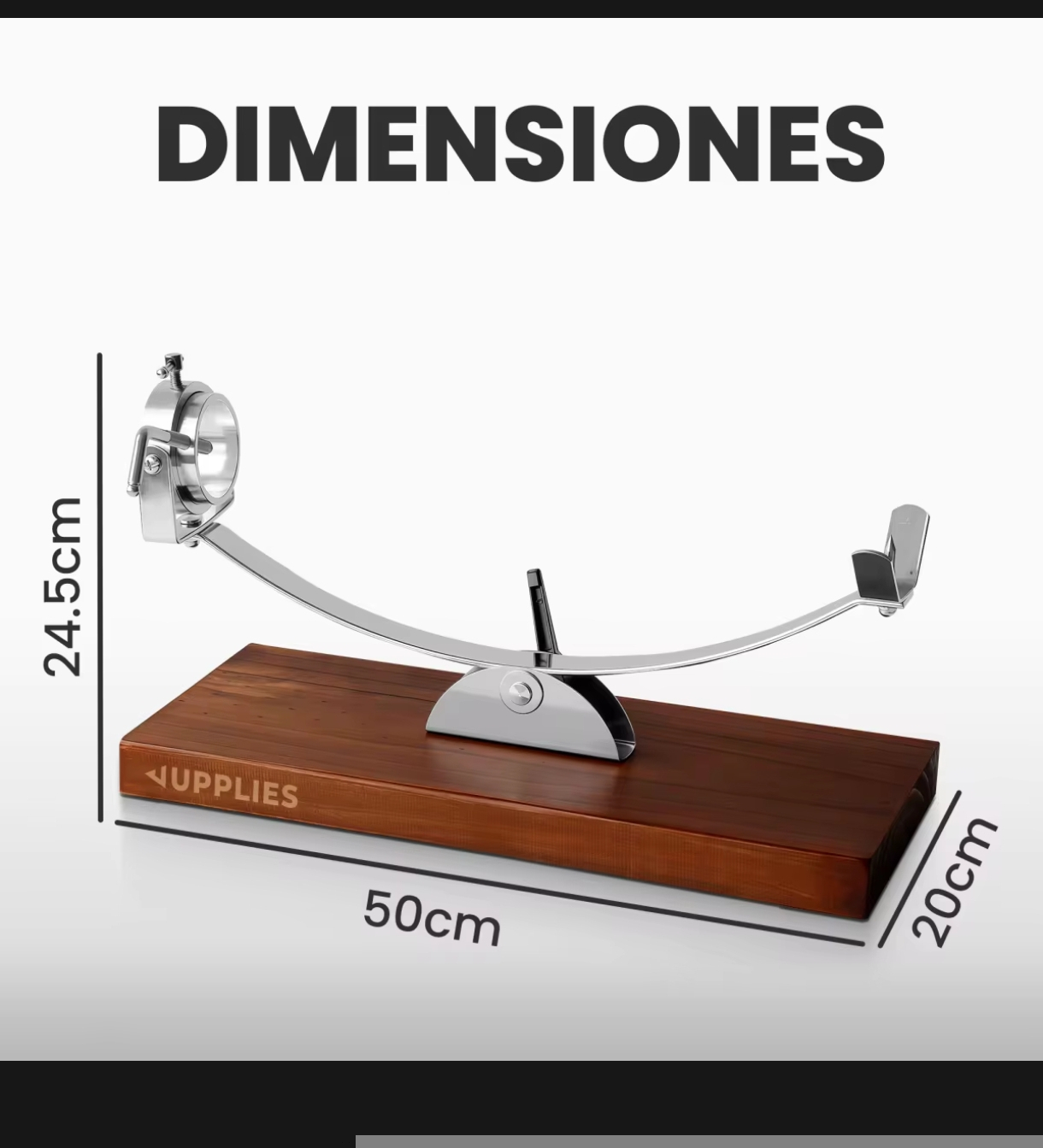 Jamonero basculante+ cuchillo y afilador