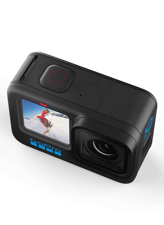 GoPro HERO10 Black - Cámara de acción con LCD frontal y pantallas traseras táctiles, video 5.3K UHD, fotos de 23MP, 1080p, estabilización