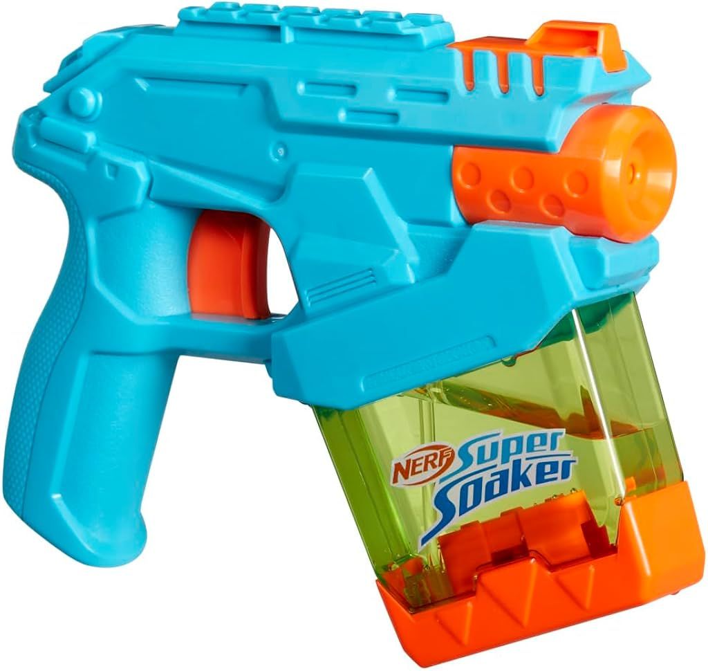 Hasbro Nerf Super Soaker Mini Dunk-Fill, Lanzador de Agua, Azul, 6+ años