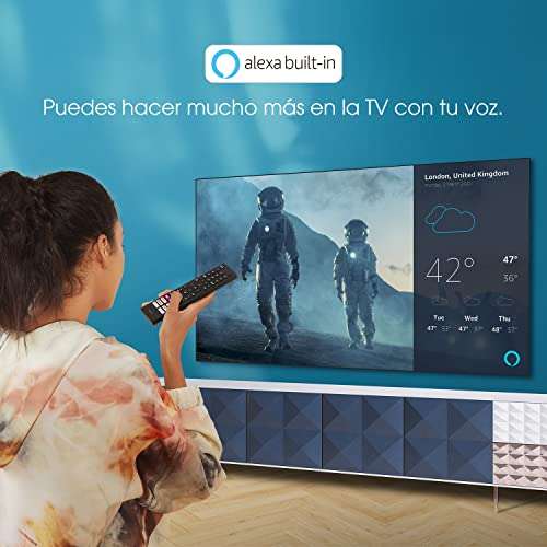 Hisense 43A6EG 2022 Series - Smart TV de 43", 4K UHD, Dolby Vision, HDR10, DTS Virtual X, Freeview Play, Alexa Built-in, Bluetooth