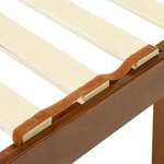 mazon Basics - Estructura de cama en madera maciza con cabecero clásico, tamaño individual, 90 x 190 cm