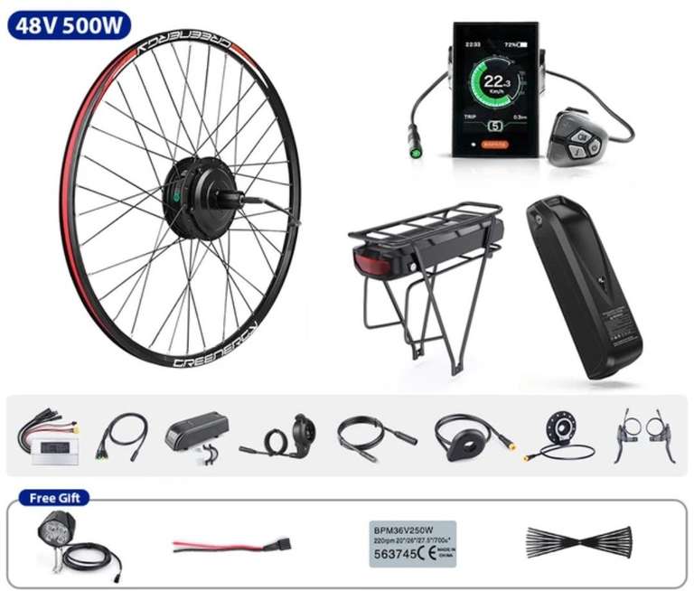 Bafang- Kit conversión bici electrica de 500W