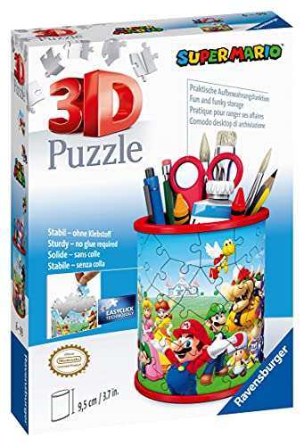 Ravensburger - 3D Puzzle Portalàpices Super Mario , 54 Piezas, 6+ Años
