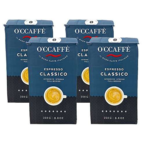 Cafe molido O'Ccaffè Espresso Classico - 1 kg (4 Paquetes de 250g) Compra recurrente