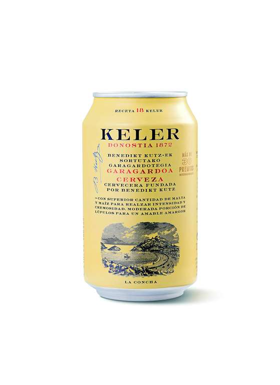 Keler | Cerveza Refrescante | Cremosa | Paquete de 24 Latas x 33 cl | Total de 7920 ml
