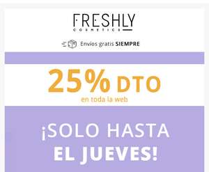 Freshly Cosmetics - 25% en toda la web