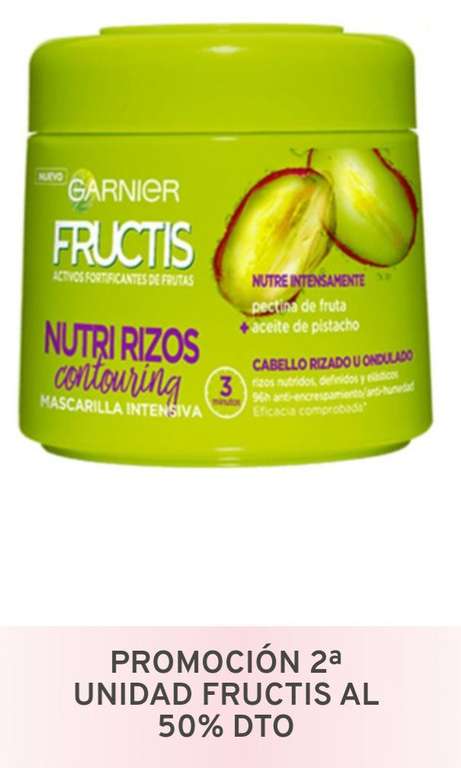Fructis Mascarilla nutri rizos contouring 300 ml (cabello rizado)