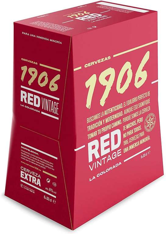 Cerveza 1906 + Red Vintage (12+12 33cl.) Estrella Galicia