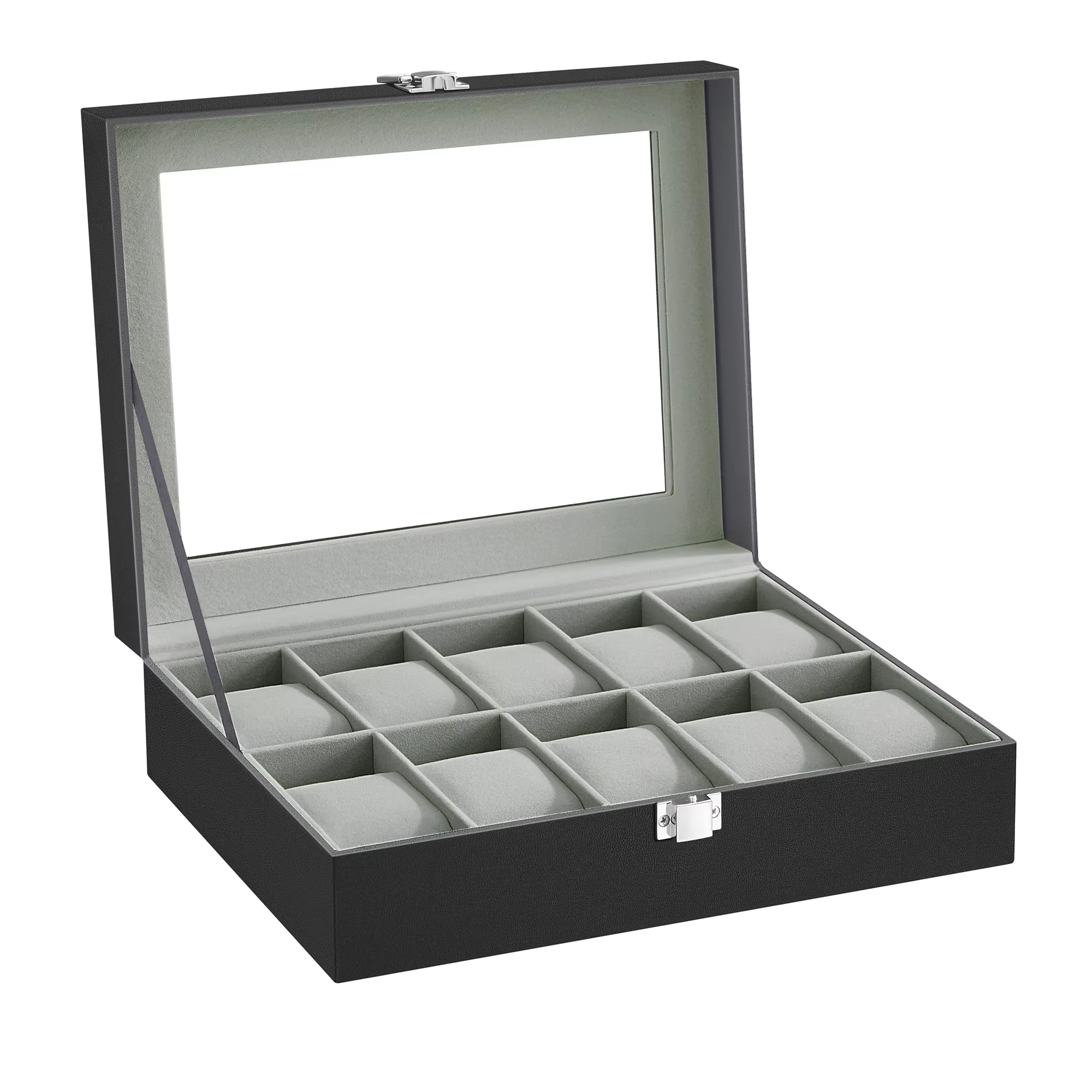 SONGMICS Caja de Relojes con 10 Compartimentos (Desde España)
