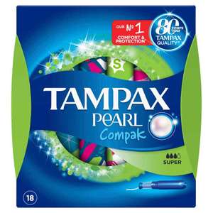 Tampax Compak Pearl Super 8x18