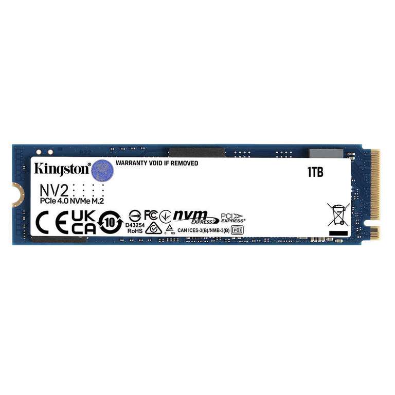 Disco Duro SSD Interno Kingston NV2 1TB PCIe 4.0 NVMe M.2 2280