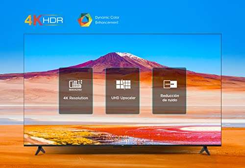 TCL 50P639 - Smart TV 50" 4K HDR, Ultra HD, Google TV, Game Master, Dolby Audio, Google Assistant Compatible con Alexa, Metalizado oscuro