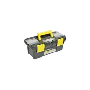 Caja de herramientas, Negro/Amarillo - 25 x 12 x 10 cm