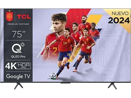 TV QLED 75" - TCL 75C655, UHD 4K, AiPQ PRO, QLEDPRO + Reembolso de 150€ [Precio en cesta APP]