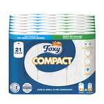Foxy Compact | Papel Cocina 21 Doble rollos | 80 servicios por cada rollo | Blanco natural | Certificación PEFC |