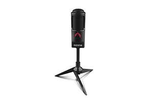 Microfono Gaming Ozone REC X50 - Microfono Streaming con Condensador Electrodo, Sonido Omni-Bidireccional, Iluminación LED, Soporte Estable