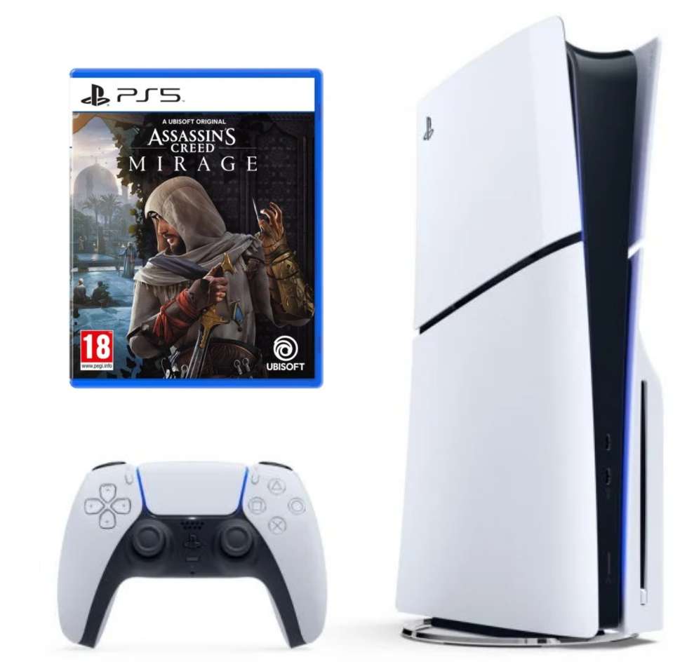 Consola Playstation 5 lector de discos Ps5 + Assassins Creed