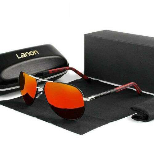 Gafas de sol polarizadas LANON UV400 para hombres, ideales para conducir al aire libre