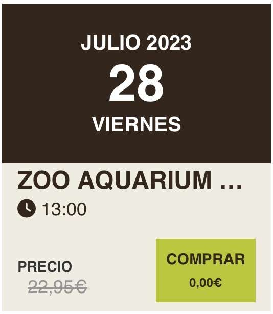 Entrada al Zoo Aquarium Madrid por 3,50€ si dispones del Abonoteatro anual