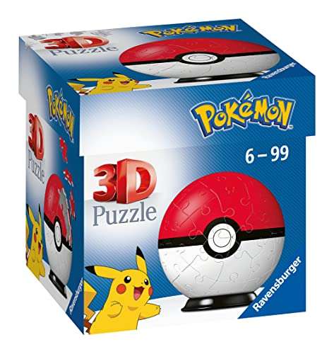 Ravesburger 3D Puzzle, Pokémon Pokeball classic, 55 Piezas