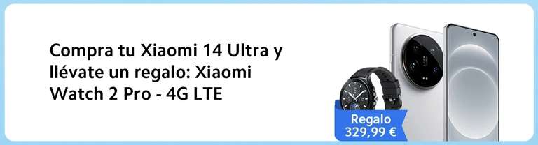 Xiaomi 14 Ultra 16Gb 512Gb + Xiaomi Watch 2 Pro eSIM (832€ con Mi Points) ESTUDIANTES