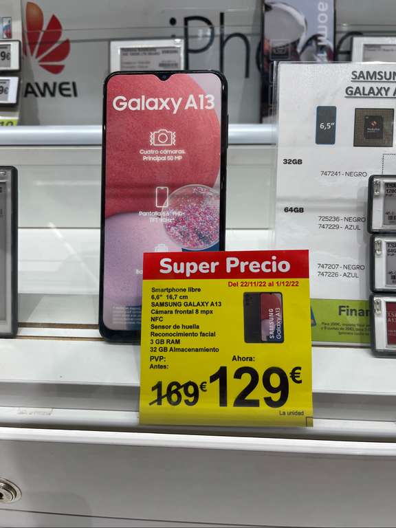 Samsung Galaxy A13 3+32 (Carrefour Gran Via Vigo)