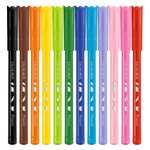 Maped Color'Peps - Lote de 12 lápices de colores + 12 rotuladores Ocean + 12 tizas cera + 1 sacapuntas