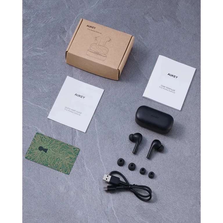 AUKEY EP-T21P - Auriculares Bluetooth 5.0, IPX6, 5h de autonomía