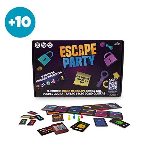 Famosa – Escape Party, juego de Escape Room muy completo, con posibilidades de juego diferentes para jugar muchas veces, hasta 500 preguntas