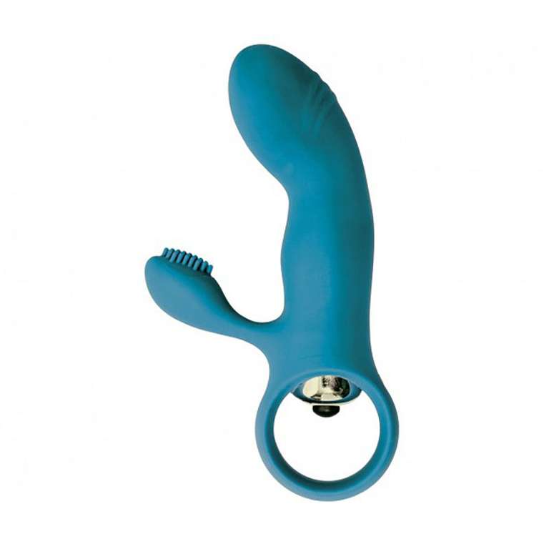 Virgite vibrador con estimulador modelo e8 colores azul morado negro juguetes sexuales