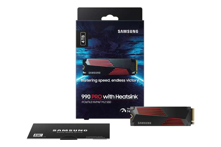 Samsung 990 Pro 4TB SSD M.2 NVMe PCIe 4.0 Con disipador