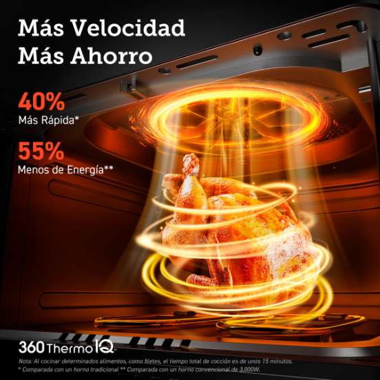 Freidora sin aceite Cosori Dual Blaze Chef Edition con sistema 360 ThermoIQ + Libro de recetas exclusivo