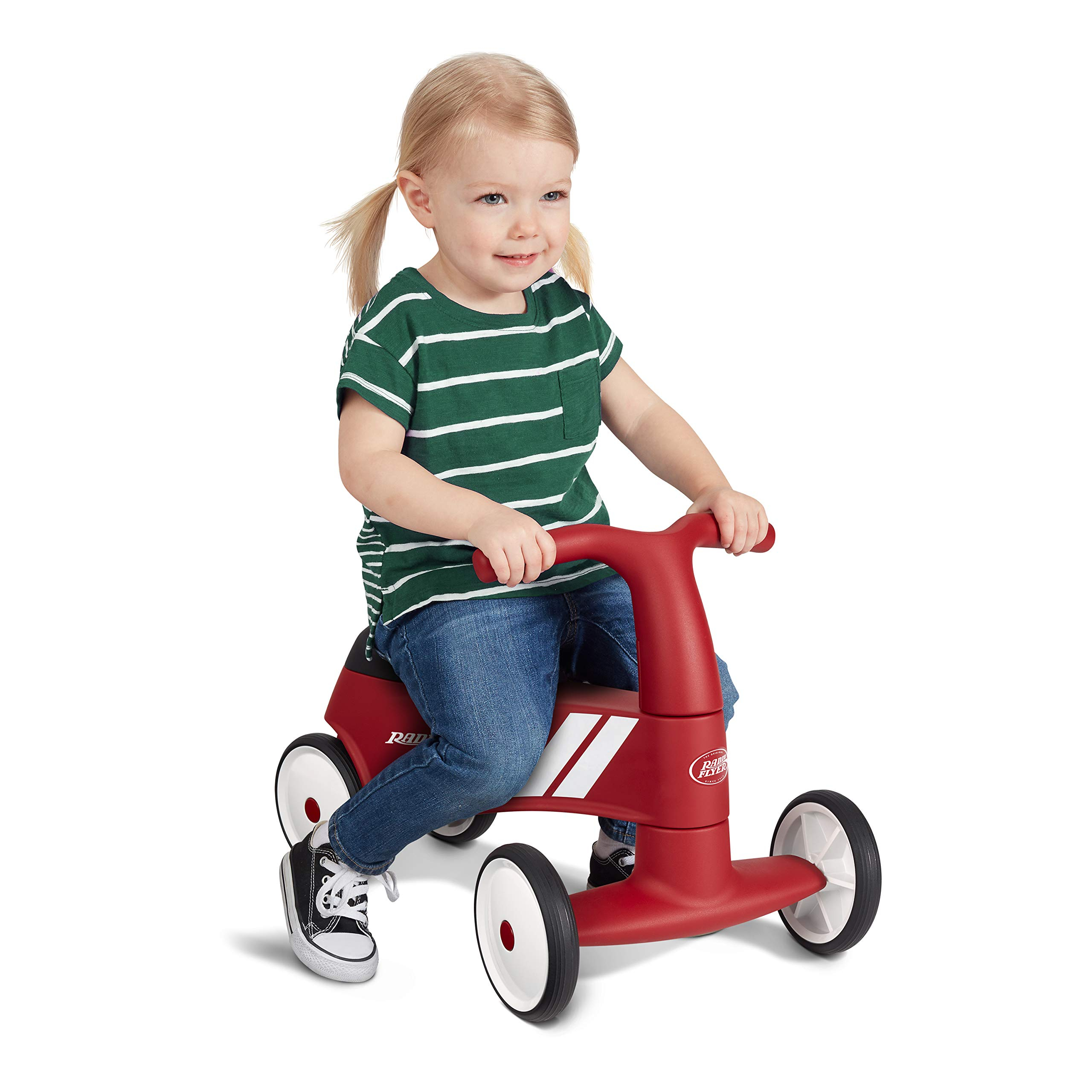 Juguete correpasillos Rojo para niños pequeños de 1 a 3 años, Radio Flyer Scoot About Sport