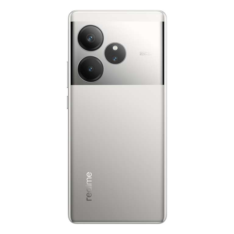 realme GT6 256GB 12GB Fluid Silver EU + Buds Air 6 Forest Green EU + SUPERVOOC 120W Power Adapter White