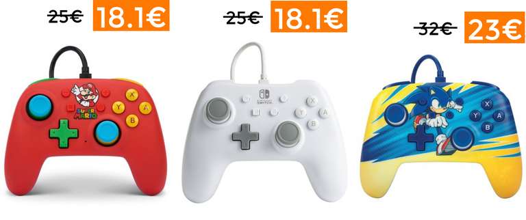 Mandos PowerA Nintendo Switch desde 18,9€