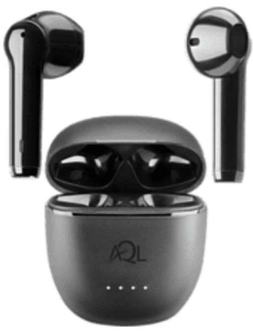 Auriculares inalámbricos - AQL Escape BTESCAPETWSK, True Wireless, Autonomía 30 h, Bluetooth