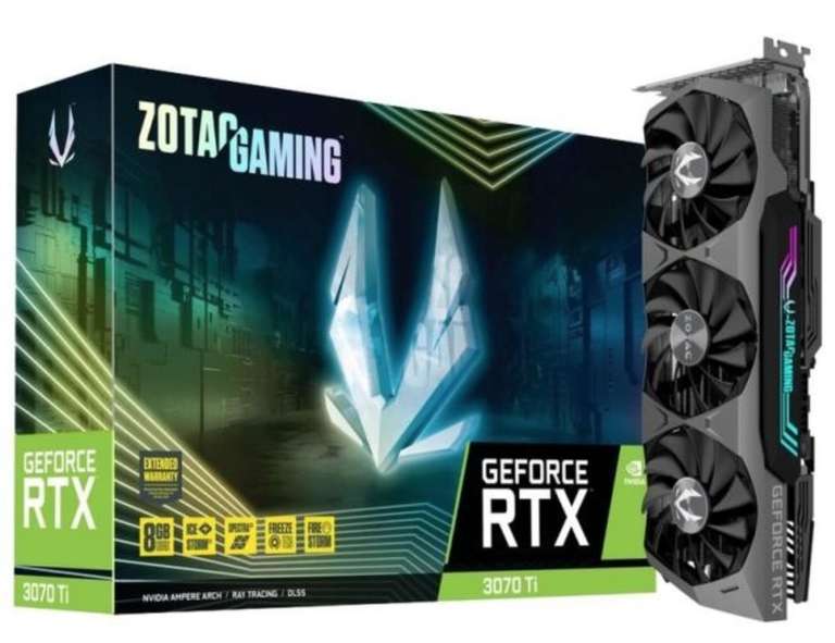 Zotac GeForce D6X Trinity RTX 3070 Ti 8GB GDDR6X
