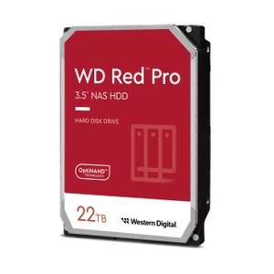 WD Red Pro NAS Hard Drive 22 TB (compra mínima 2)