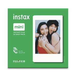 Papel fotográfico - Fujifilm Instax Mini Film Pack 50, 10 cartuchos, 50 hojas