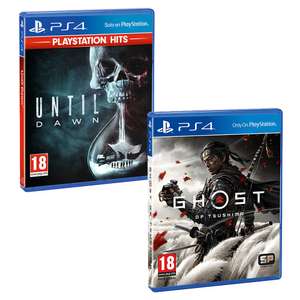 Pack Until Dawn y Ghost of Tsushima PS4