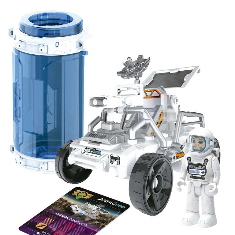 Vehículo Rover Espacial de 23 Piezas con panel solar real-EDUCA MISIÓN A LA LUNA