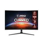 MSI G274CV Monitor Curvo Gaming de 27" 1500R - Panel FHD 1920x1080 16:9, 4000:1 contrast ratio, 250 nits, 75Hz / 1ms, FreeSync, Negro