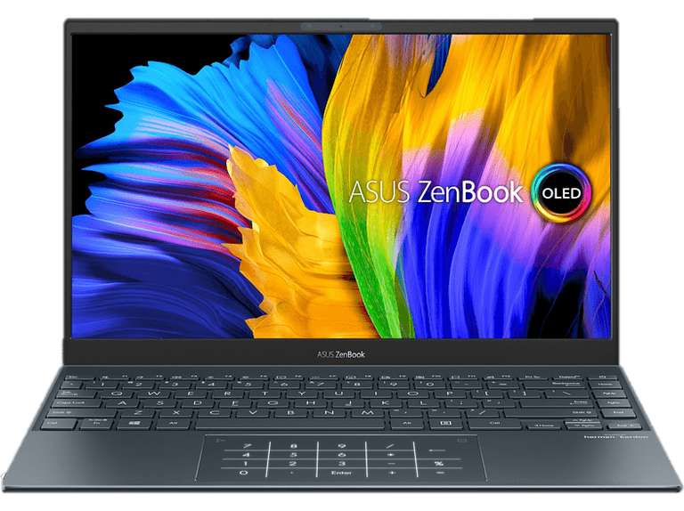 Portátil - Asus ZenBook 13 OLED UX325EA-KG798, 13.3" Full HD, Intel Core i7-1165G7, 16GB RAM, 512GB SSD, Sin sistema operativo