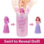 Disney Princess ROYAL COLOR REVEAL Party Edition, muñeca pequeña con efecto sorpresa